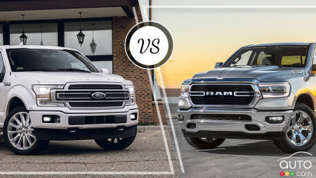 Comparaison : Ford  F-150 2019 vs RAM 1500 2019